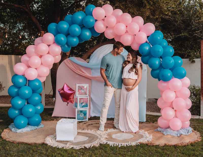 Arco de Balões Decorativos com enchimento elétrico infla em 1 Minuto kit vem com 4 designs reutilizáveis e intercambiáveis