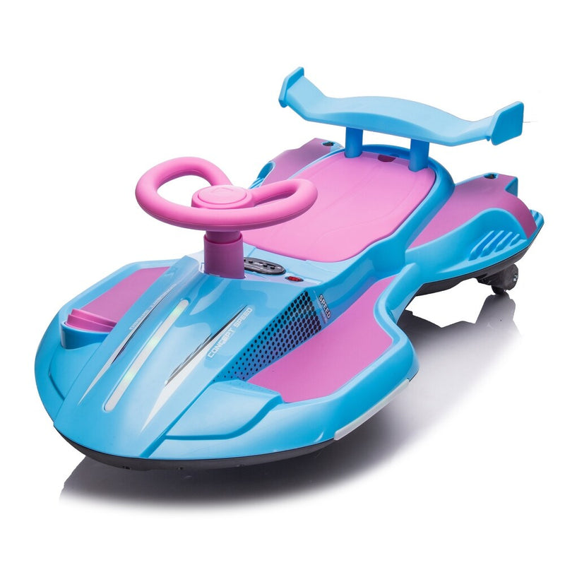Carrinho Elétrico Infantil com Giro 360 efeito de fumaça no escapamento Luzes Frontais e Laterais