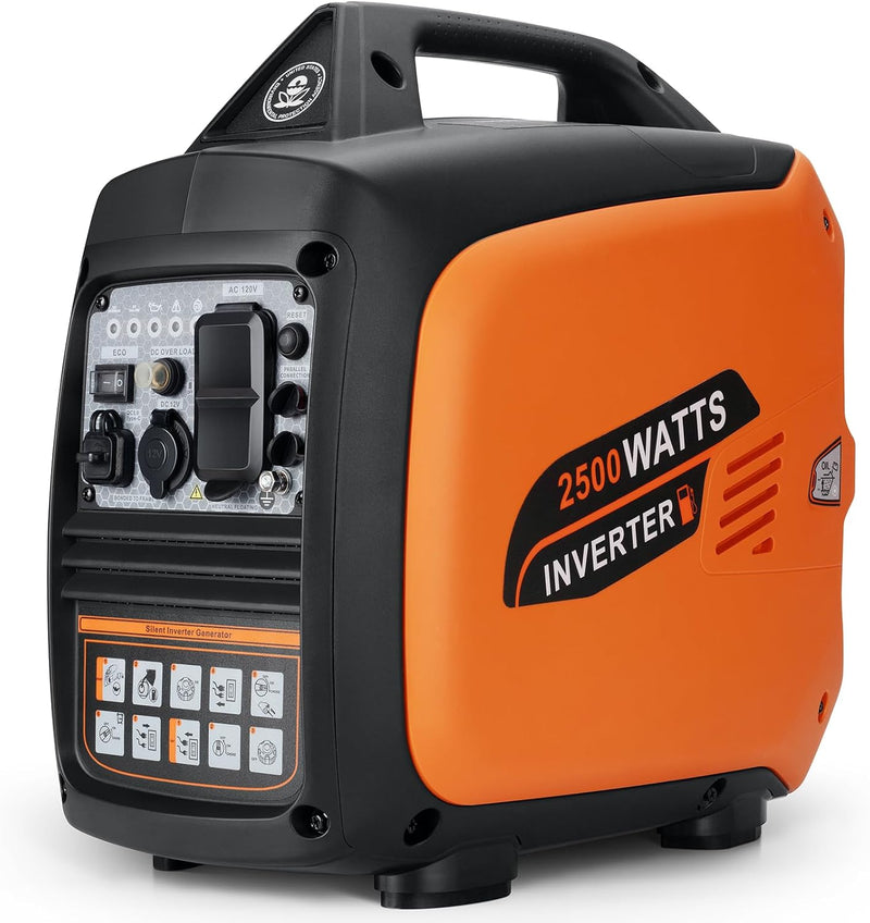 Gerador inversor portátil de 2500W a Gasolina Silencioso Com Sensor de CO