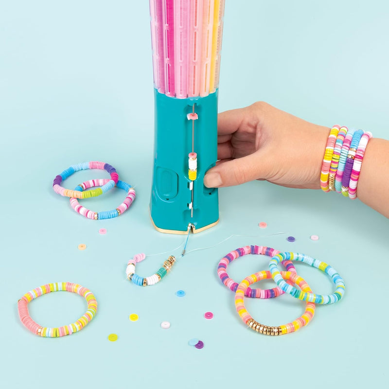 Kit Criativo de Pulseiras Make It Real Clique Gire e Arrase 2.047 Peças Coloridas