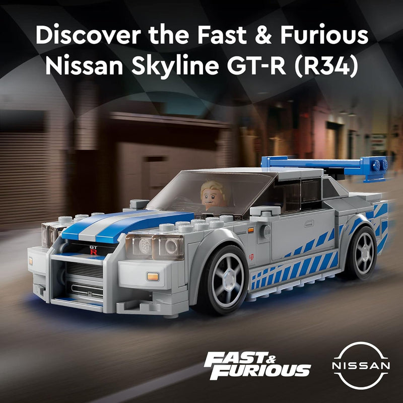 LEGO Speed Champions Nissan Skyline GT-R (R34) - Edição 2 Fast 2 Furious