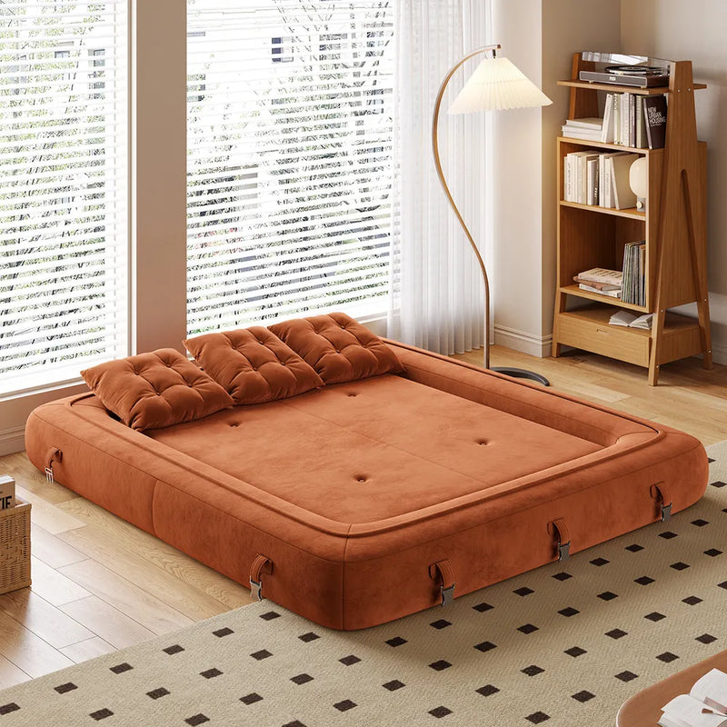 Sofá-Cama Multifuncional em Veludo Design Moderno, Conforto e Versatilidade para Sua Casa