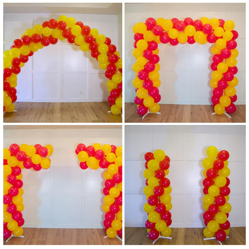 Arco de Balões Decorativos com enchimento elétrico infla em 1 Minuto kit vem com 4 designs reutilizáveis e intercambiáveis