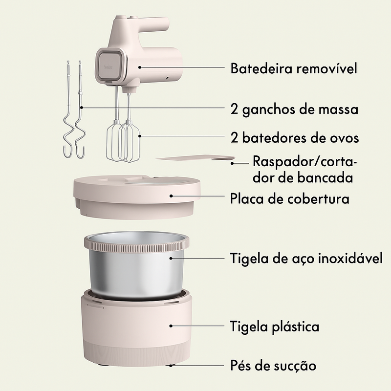Batedeira PowerMix 3.5 Classic – Potência e Estilo na Sua Cozinha (+ BRINDE EXCLUSIVO)