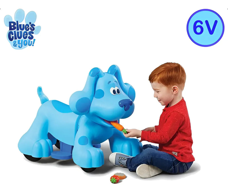 Cachorro Blue Rideamal Blue’s Clues Motorizado 6V Infantil Lançamento