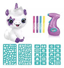 Pelúcia Unicórnio Para Pintar Airbrush Lavável Caneta Spray + 100 Moldes