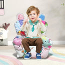 Poltrona Infantil Porta-Pelúcias Armazenamento De Brinquedos De Pelúcia Conforto + Diversão