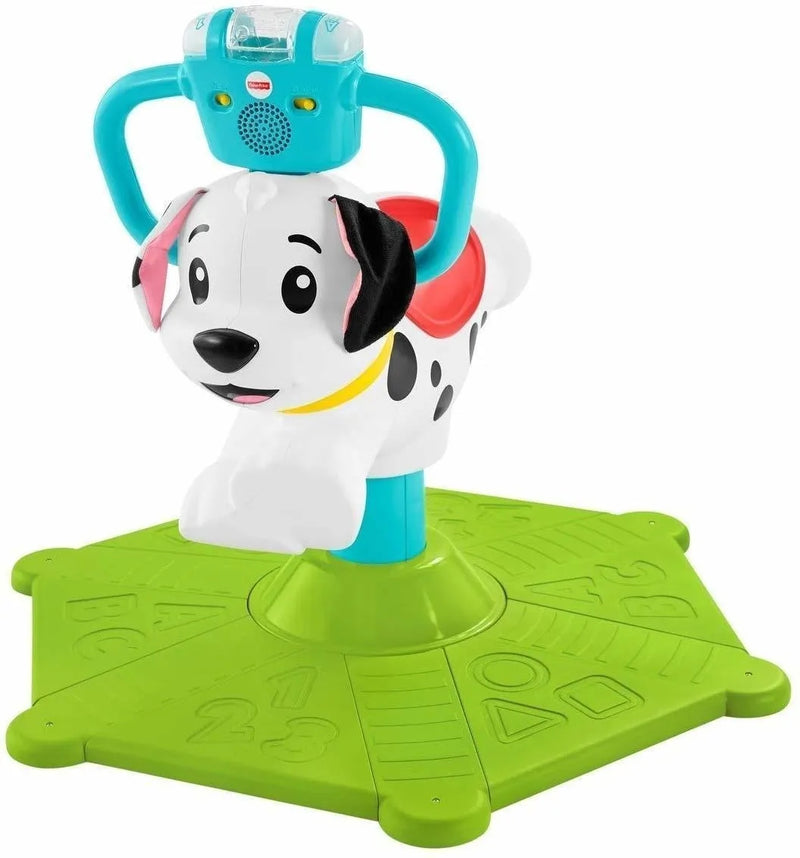 Brinquedo Interativo Cachorrinho Pula Pula e Gira 360 Com Som e Luzes