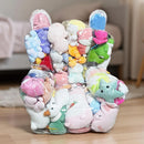 Poltrona Infantil Porta-Pelúcias Armazenamento De Brinquedos De Pelúcia Conforto + Diversão