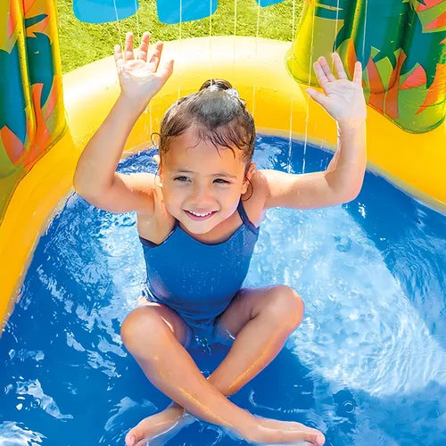 Piscina Inflável Playground Dinossauro – Diversão Refrescante para os Pequenos!