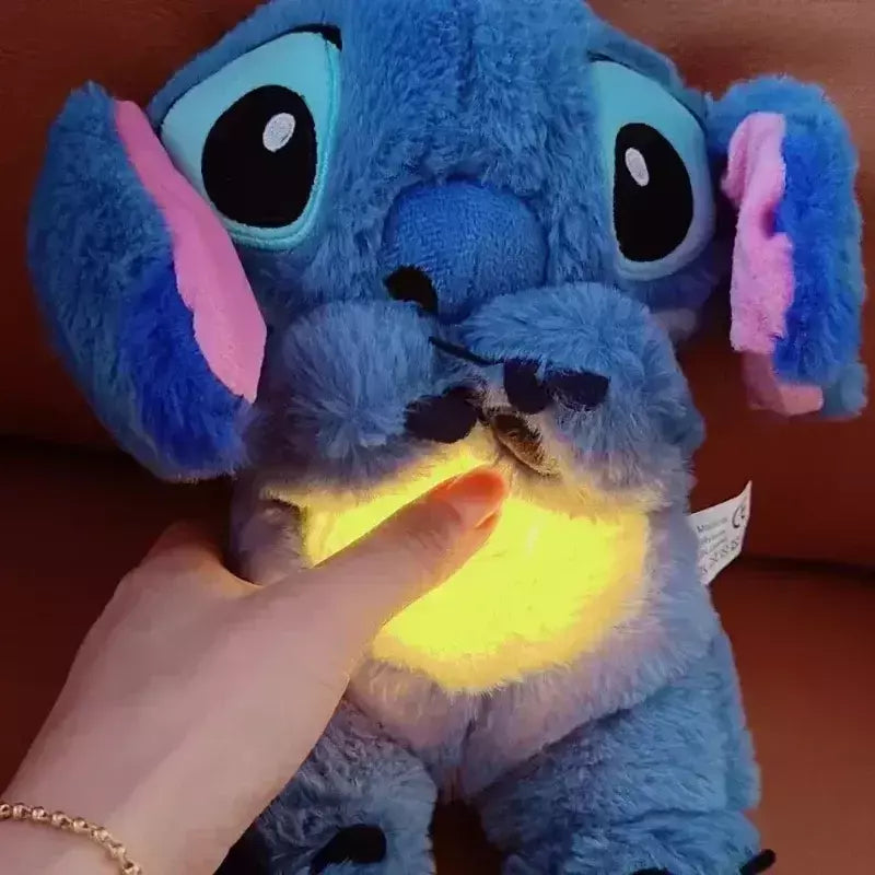 Pelúcia Stitch com Movimentos de Respiração e Sons Calmantes - Conforto e Magia