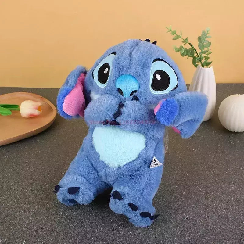 Pelúcia Stitch com Movimentos de Respiração e Sons Calmantes - Conforto e Magia